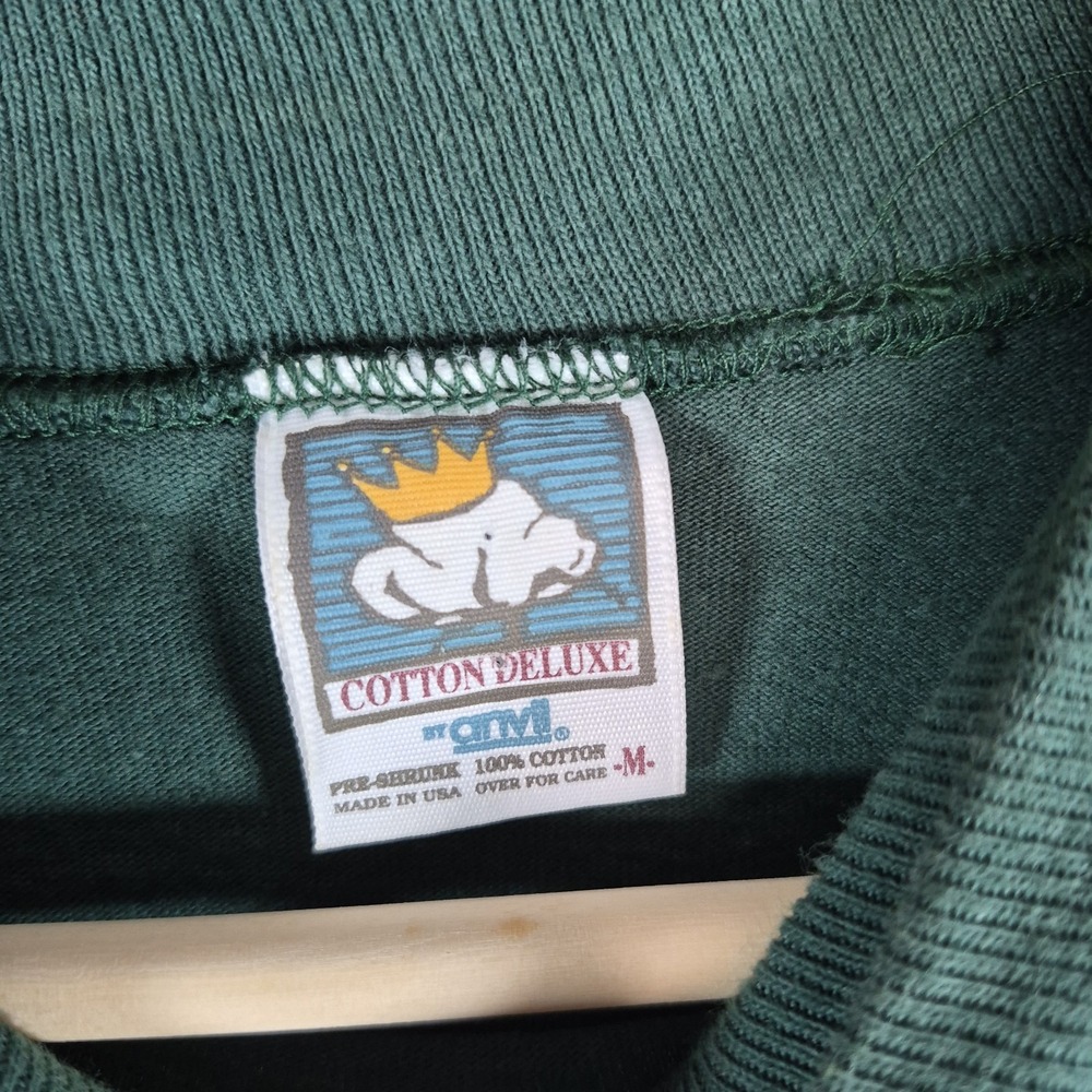 Vintage Anvil Vermont Green Cows Long Sleeve T shirt‎ Men's Size Medium USA - Picture 5 of 7